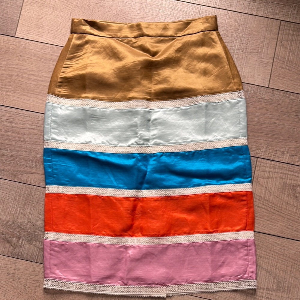 JCrew- Colorful Striped Women's Skirt size 0
